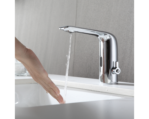 Электронный смеситель для раковины без донного клапана CEZARES VAGUE-ELS-01-W0