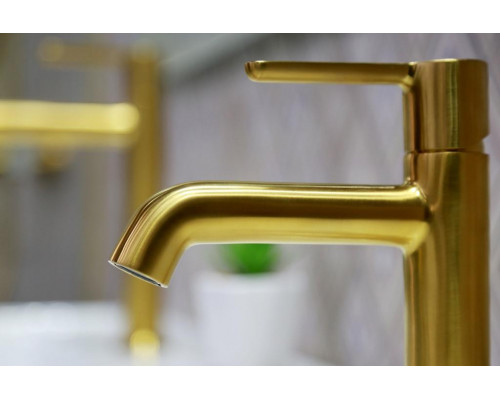 Смеситель для раковины без донного клапана CEZARES ECO-LC-BORO-W0 брашированное золото