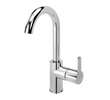 Смеситель для раковины однорычажный c тонкой ручкой без донного клапана CEZARES LEAF-LSM-A-01-W0