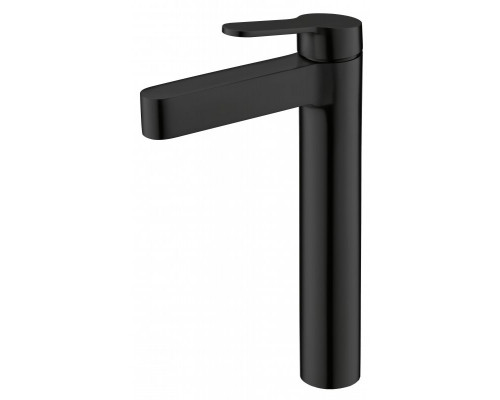 Смеситель для накладных раковин без донного клапана, нержавеющая сталь BelBagno DELTA DEL-LMC-NERO чёрный матовый