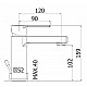 Смеситель на раковину без донного клапана CEZARES OVEST-LSM1-01-W0