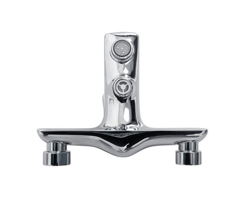 Смеситель для ванны и душа в комплекте с ручным душем, шлангом и держателем BelBagno MARINO-VASM-CRM