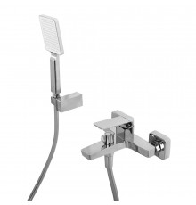 Смеситель для ванны и душа в комплекте с ручным душем, шлангом и держателем BelBagno ARDENTE-VASM-CRM