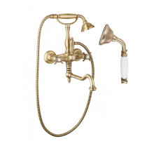 Смеситель для ванны с поворотным изливом с ручным душем, шлангом 150 см CEZARES LORD-VDF-02-Bi