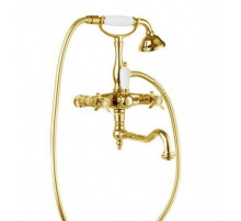 Смеситель для ванны с поворотным изливом с ручным душем, шлангом 150 см CEZARES LORD-VDF-03/24-Bi