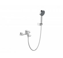 Смеситель для ванны и душа в комплекте с ручным душем, шлангом и держателем BelBagno ANCONA-VAS/DFS-CRM