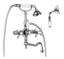 Смеситель для ванны с поворотным изливом с ручным душем, шлангом 150 см CEZARES NOSTALGIA-VDF-01-M