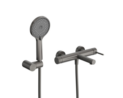 Смеситель для ванны и душа в комплекте с ручным душем, шлангом и держателем CEZARES RELAX-VD-GM