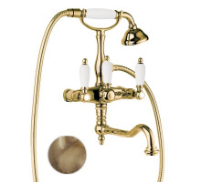 Смеситель для ванны с поворотным изливом и ручным душем CEZARES FIRST-VDF-02-Bi