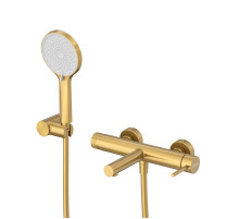 Смеситель для ванны и душа в комплекте с ручным душем, шлангом и держателем CEZARES RELAX-VD-BORO