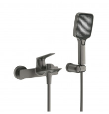 Смеситель для ванны и душа Cezares LINER-VD-GM оружейная сталь