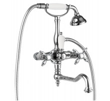 Смеситель для ванны с поворотным изливом с ручным душем, шлангом 150 см CEZARES NOSTALGIA-VDF-01-Bi