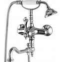 Смеситель для ванны с ручным душем и поворотным изливом CEZARES MARGOT-VDFM2-01-M