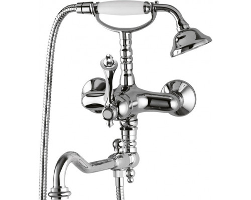 Смеситель для ванны с ручным душем и поворотным изливом CEZARES MARGOT-VDFM2-01-M