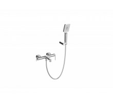 Смеситель для ванны и душа в комплекте с ручным душем, шлангом и держателем BelBagno ACQUA-VASM/DFS-CRM