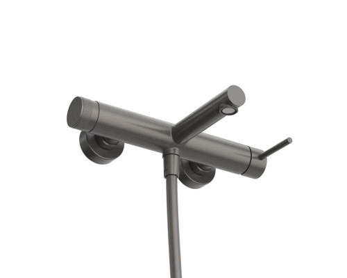 Смеситель для ванны и душа в комплекте с ручным душем, шлангом и держателем CEZARES RELAX-VD-GM