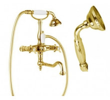 Смеситель для ванны с поворотным изливом с ручным душем, шлангом 150 см CEZARES LORD-VDF-03/24-M