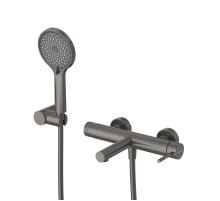 Смеситель для ванны и душа в комплекте с ручным душем, шлангом и держателем CEZARES RELAX-VD-GM