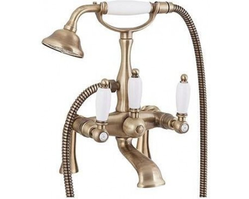 Смеситель на борт ванны с ручным душем CEZARES FIRST-PBV-02-Bi