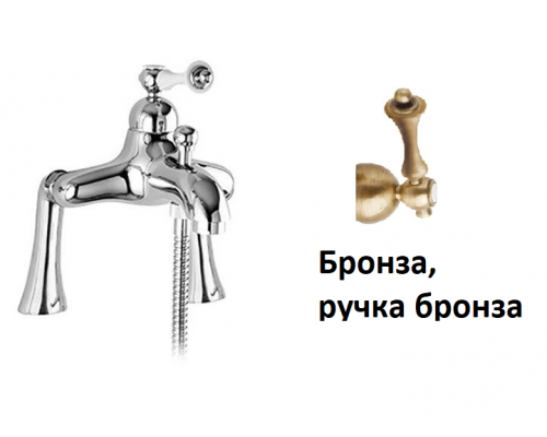 Смеситель на борт ванны с ручным душем CEZARES MARGOT-PBVM-02-M