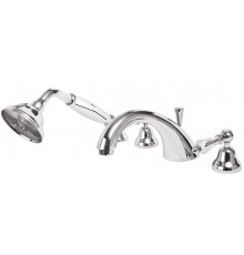 Смеситель на борт ванной с ручным выдвижным душем CEZARES DIAMOND-BVD-01-Sw