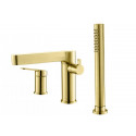 Смеситель на борт ванны с выдвижным ручным душем DELTA DEL-BVD3-BORO брашированное золото Смеситель на борт ванны с выдвижным ручным душем DELTA DEL-BVD3-BORO брашированное золото