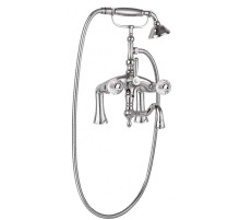 Смеситель на борт ванны с поворотным изливом и ручным душем CEZARES ATLANTIS-PBV2-01-Sw/M