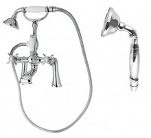 Смеситель на борт ванны с ручным душем, шлангом 150 см CEZARES LORD-PBV-01-M