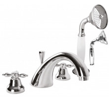 Смеситель на борт ванны с ручным выдвижным душем CEZARES NOSTALGIA-BVD-01-M