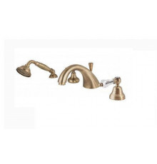 Смеситель на борт ванной с ручным выдвижным душем CEZARES DIAMOND-BVD-02-Sw