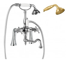 Смеситель на борт ванны с ручным душем, шлангом 150 см CEZARES GOLF-PBV2-02-M