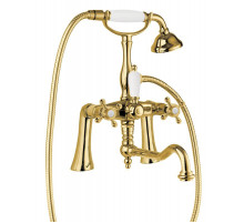 Смеситель на борт ванны с ручным душем, шлангом 150 см CEZARES GOLF-PBV2-03/24-Bi