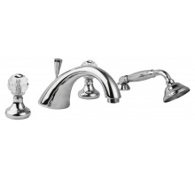 Смеситель на борт ванной с ручным выдвижным душем CEZARES ATLANTIS-BVD-01-Sw/M