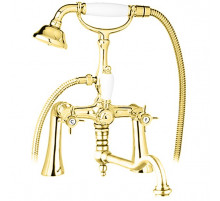 Смеситель на борт ванны с ручным душем, шлангом 150 см CEZARES LORD-PBV2-03/24-Bi