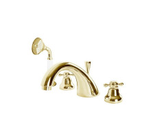 Смеситель на борт ванны с ручным выдвижным душем CEZARES GOLF-BVD-03/24