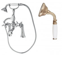 Смеситель на борт ванны с ручным душем, шлангом 150 см CEZARES NOSTALGIA-PBV-02-Bi