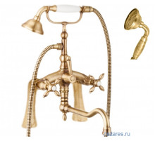 Смеситель на борт ванны с поворотным изливом, шлангом 150 см CEZARES NOSTALGIA-PBV2-02-M