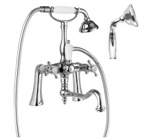 Смеситель на борт ванны с ручным душем, шлангом 150 см CEZARES GOLF-PBV2-01-M