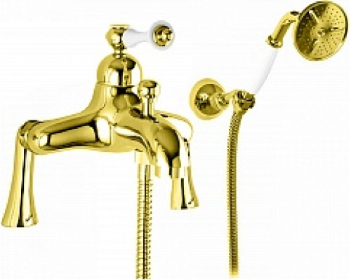 Смеситель на борт ванны с ручным душем CEZARES MARGOT-PBVM-03/24-Bi