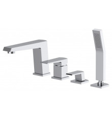 Смеситель на борт ванны однорычажный с ручным душем ARLIE ARL-VIM4-CRM