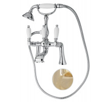 Смеситель на борт ванны с ручным душем CEZARES FIRST-PBV-03/24-Bi