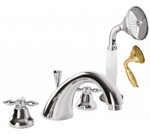 Смеситель на борт ванны с ручным выдвижным душем CEZARES NOSTALGIA-BVD-02-M