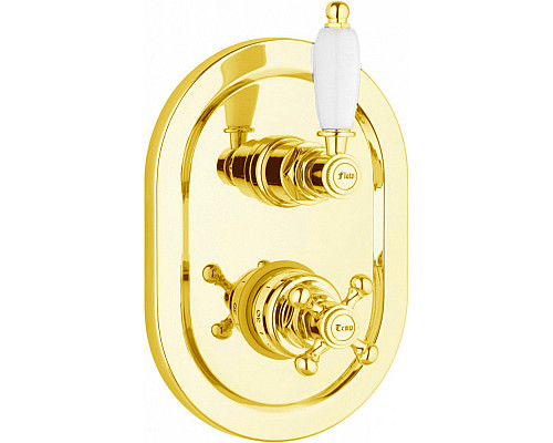 Встраиваемый термостатический смеситель на 2 выхода с девиатором CEZARES ELITE-VDIM2-T-03/24-Bi