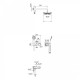 Душевая система с термостатическим смесителем с верхним и ручным душем CEZARES CZR-B-VDIM-T-NOP