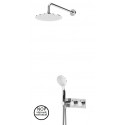 Душевая система с термостатическим смесителем с верхним и ручным душем CEZARES CZR-B-VDIM-T-NOP