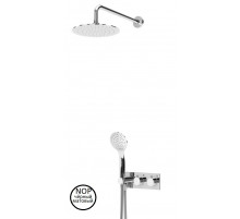 Душевая система с термостатическим смесителем с верхним и ручным душем CEZARES CZR-B-VDIM-T-NOP