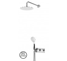 Душевая система с термостатическим смесителем с верхним и ручным душем CEZARES CZR-B-VDIM-T-BIO