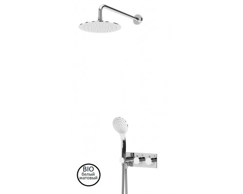 Душевая система с термостатическим смесителем с верхним и ручным душем CEZARES CZR-B-VDIM-T-BIO
