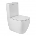 Унитаз-компакт безободковый с сиденьем и смывом TORNADO BelBagno LUCE-TOR BB2197CP-TOR/SC/BB2197T Унитаз-компакт безободковый с сиденьем и смывом TORNADO BelBagno LUCE-TOR BB2197CP-TOR/SC/BB2197T
