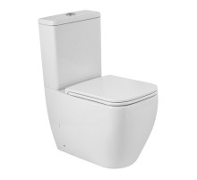 Унитаз-компакт безободковый с сиденьем и смывом TORNADO BelBagno LUCE-TOR BB2197CP-TOR/SC/BB2197T